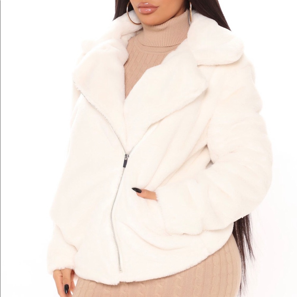 Fashion nova faux fur jacket